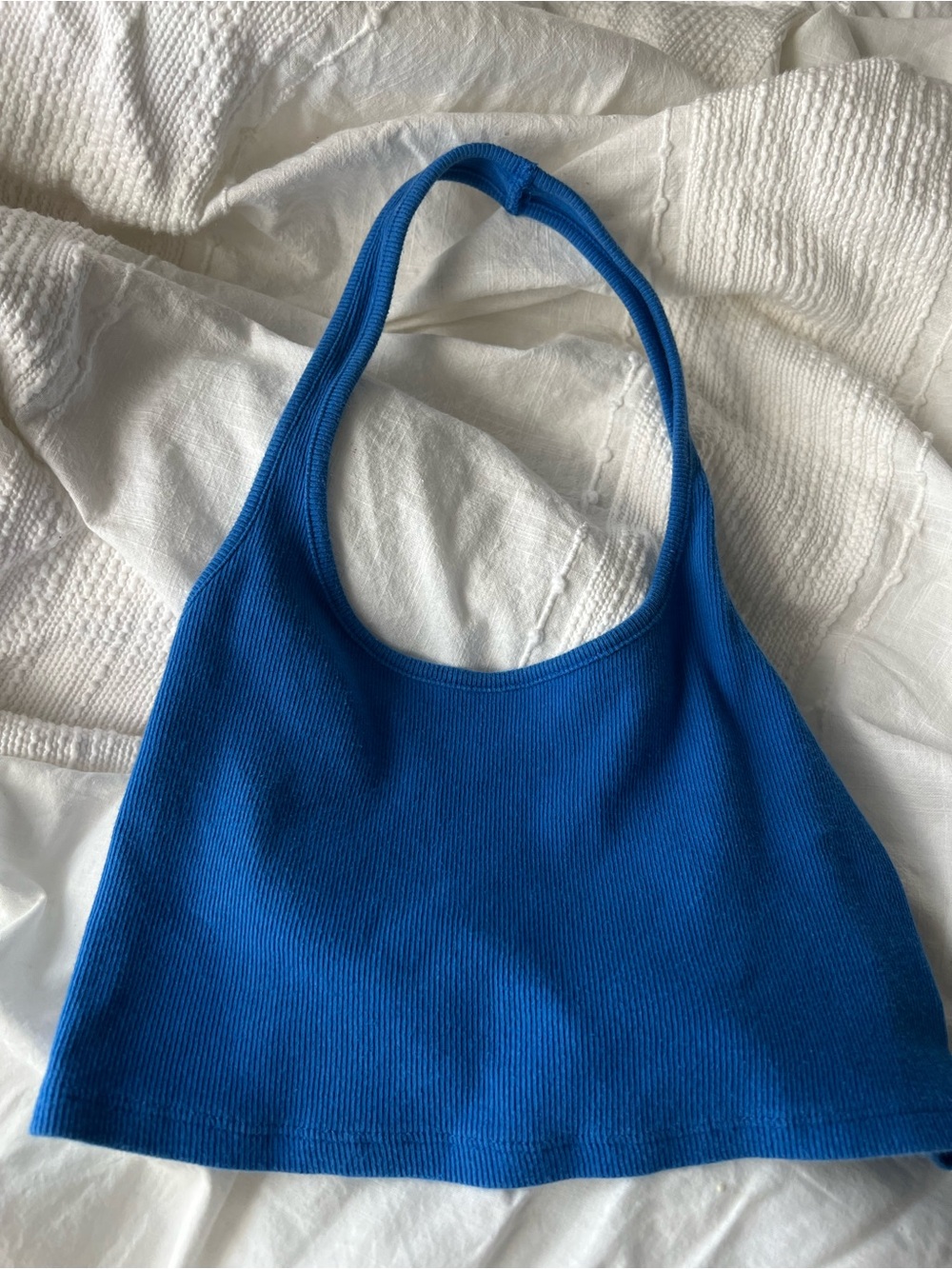PacSun Royal Blue Ribbed Halter Shoulder Bag